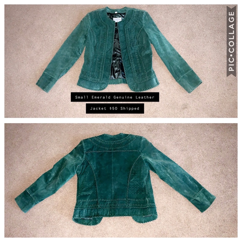Emerald Genuine Leather Jacket